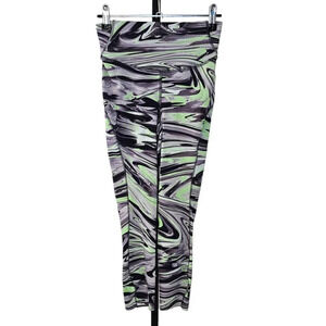 Lululemon Womens Base Pace High-Rise Crop 23" Paint Glide Warp Multi  Size 4